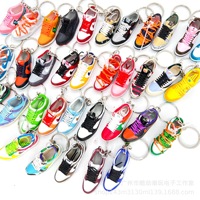 Hot-Sale 3D Mini Sneaker Shoe Keychain Cute Pvc Jordan Dunks Key Chain Car Bag Pendant Keyring Keychains