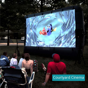 Pantalla de proyector inflable de 14 pies, 16 pies, 20 pies y 24 pies, pantalla de película inflable para exteriores para fiesta <span class=keywords><strong>en</strong></span> <span class=keywords><strong>el</strong></span> patio trasero - Product Image 3