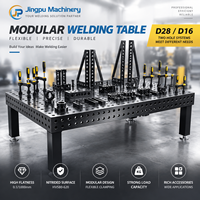 Établi flexible de soudage 3D en fonte D28 avec montage Plate-forme de soudage 3D en acier Tables de travail de soudage