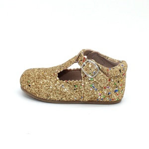 2020 brillo de oro vacaciones niñas niños tbar zapato de bebe - Product Image 5