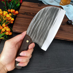 Cuchillo de Cocina Tradicional para Exteriores, Forjado a Mano, de Acero Revestido, con Cabeza Redonda, para Carnicero/Picador, de Metal - Product Image 2