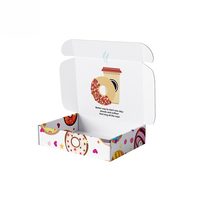 Emballage de Macaron en carton de papier pliable écologique personnalisé Vente en gros Emballage de boîte de gâteau Biscuit Cookie Donut avec logo