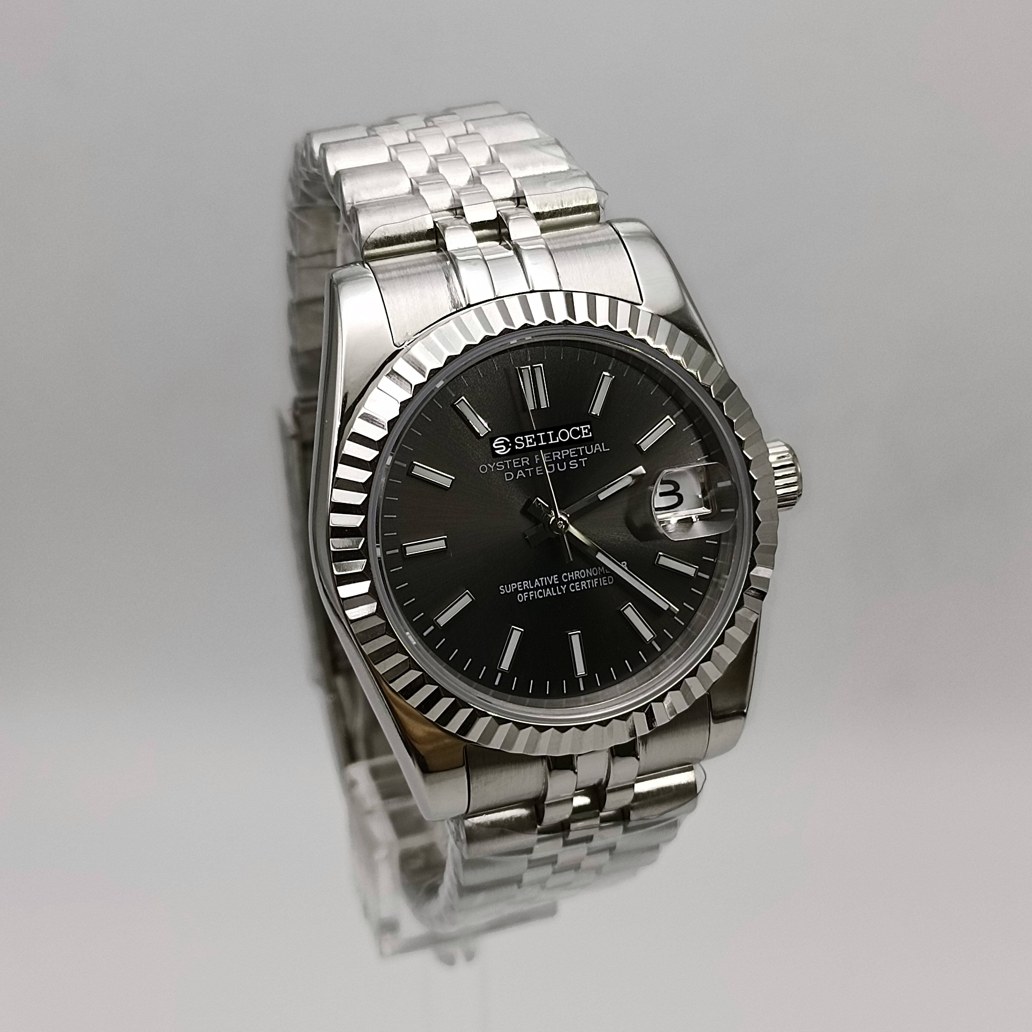 Silver Case+Gray Dial