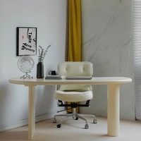 Bureau d'ordinateur contemporain Alien, style nordique minimaliste moderne, design de panneau en bois de luxe pour la maison, le bureau ou la chambre.