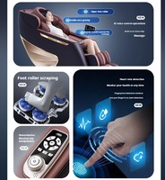 C132 High-End AI Smart Heat Sofá Silla Cuerpo completo Robot eléctrico Mano Cuidado DE LA SALUD Masaje Portátil y plegable