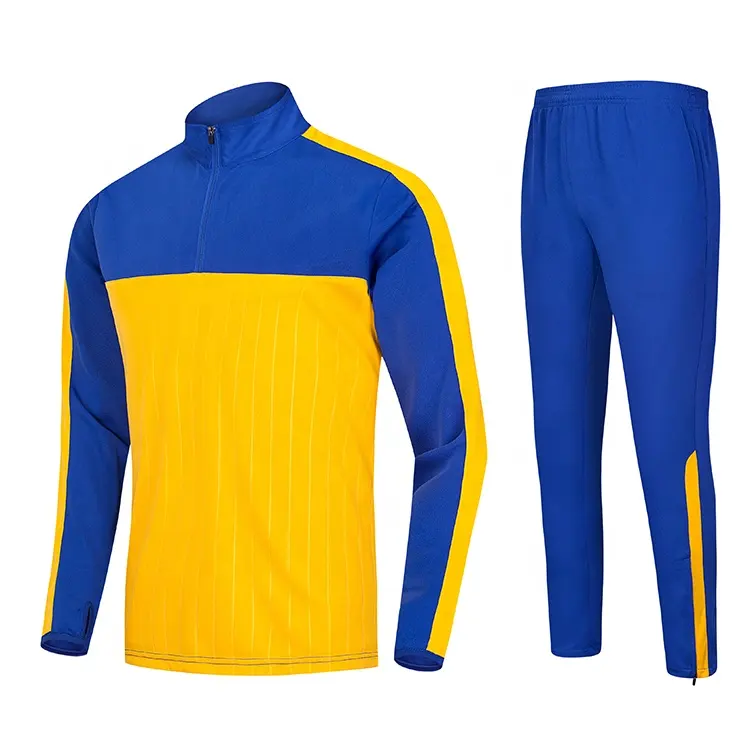 Progetta la tua tuta sportiva con mezza zip da uomo tuta da ginnastica in tessuto 100 poliestere abbigliamento sportivo unisex