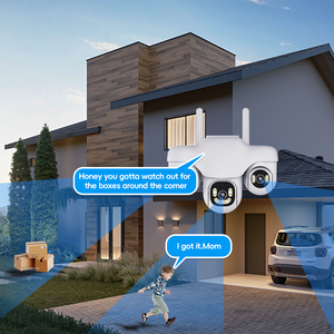 Cámara <span class=keywords><strong>de</strong></span> <span class=keywords><strong>Vigilancia</strong></span> KERUI SC31 6MP Wifi 4G, 3 PTZs, Seguridad para el Hogar, Cámara Exterior, 3 Pantallas, V380 Pro, Visión Nocturna en Color - Product Image 5