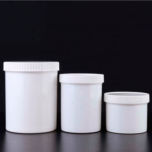 Venta al por mayor de barriles de plástico de boca ancha de 100ml y 1000ml con tapas selladas, envases para pasta de acondicionador, gel de aloe vera y polvo - Product Image 3