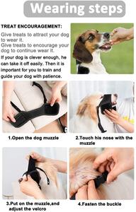 Muselières en nylon souple anti-morsure, maille respirante, réglable, avec boucle, pour animaux <span class=keywords><strong>de</strong></span> compagnie, muselière pour chien en nylon et néoprène - Product Image 5