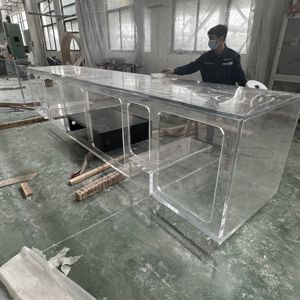 Groot Vierkant Ultra Helder Op Maat Transparant <span class=keywords><strong>Aquarium</strong></span> Acryl <span class=keywords><strong>Aquarium</strong></span> Voor Hotel - Product Image 1