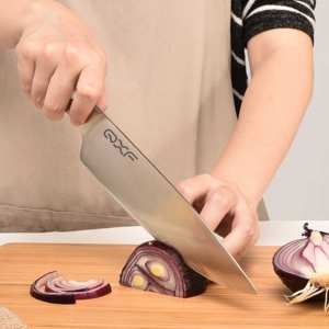 سكين طاهٍ من سلسلة LOOK Whale الجديد من الفولاذ المقاوم للصدأ بحافة 8 بوصات شفرات فائقة الحدة ومزود بمقبض مصنوع من مادة ABS - Product Image 5