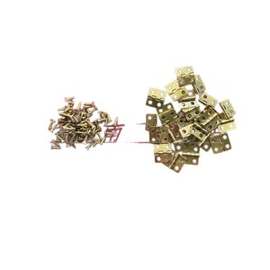 Bisagra para muebles en miniatura, 1,5 mm, montaje en superficie de hierro, duradera, para caja de regalo, caja de manualidades, accesorio de ferretería, diseño minimalista - Product Image 1