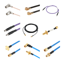 Câble coaxial RG58 avec connecteur BNC mâle coudé et connecteur N mâle à sertir en laiton, 50 Ohm, 300 mm, longueur personnalisée
