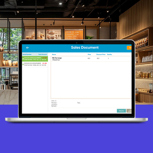 Phần mềm quản lý khách hàng thân thiện với người dùng, tự động tạo báo cáo doanh thu, đặt hàng trực tuyến cho quán trà sữa FYJ-P Pos Solution. - Product Image 1
