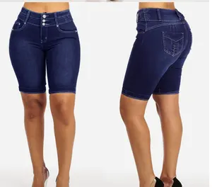 سراويل قصيرة للنساء ذات تصميم غير رسمي سراويل جينز قصيرة للسيدات الأكثر مبيعًا عالية الجودة 2023 تُصمم حسب الطلب