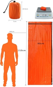 Sacco <span class=keywords><strong>a</strong></span> <span class=keywords><strong>pelo</strong></span> di sopravvivenza per climi freddi, bivacco di emergenza e coperta di salvataggio riutilizzabile per campeggio ed escursioni all'aperto - Product Image 3