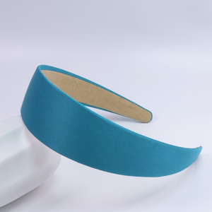 Diadema de Raso Brillante de 4 cm para Mujer, Aro para el Cabello Simple de Color Sólido, Acabado Brillante Clásico, Múltiples Colores - Product Image 3