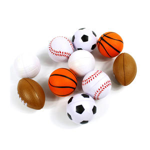 Kunden spezifischer Sport fußball fußball weicher Pu-Schaum runder schwarzer und weißer Stress ball gegen Stress abbau mit individuellem Logo gedruckt - Product Image 3