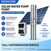 Pompe solaire submersible pour forage, à sortie stable AC/DC, pour l'irrigation des grandes surfaces agricoles et les travaux d'approvisionnement en eau, ODM