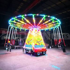 Manège à chaises volantes monté sur remorque, 20 places, équipement d'amusement portable, balançoire mobile pour carnaval - Product Image 5