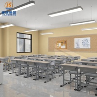 Meubles scolaires modernes réglables en hauteur, ensemble de bureau et de chaise pour salle de classe, mobilier éducatif pour étudiants