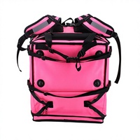 Sac à dos isotherme pour livraison de repas à moto, imperméable et extensible, 64L, avec fermeture éclair, portable et pliable