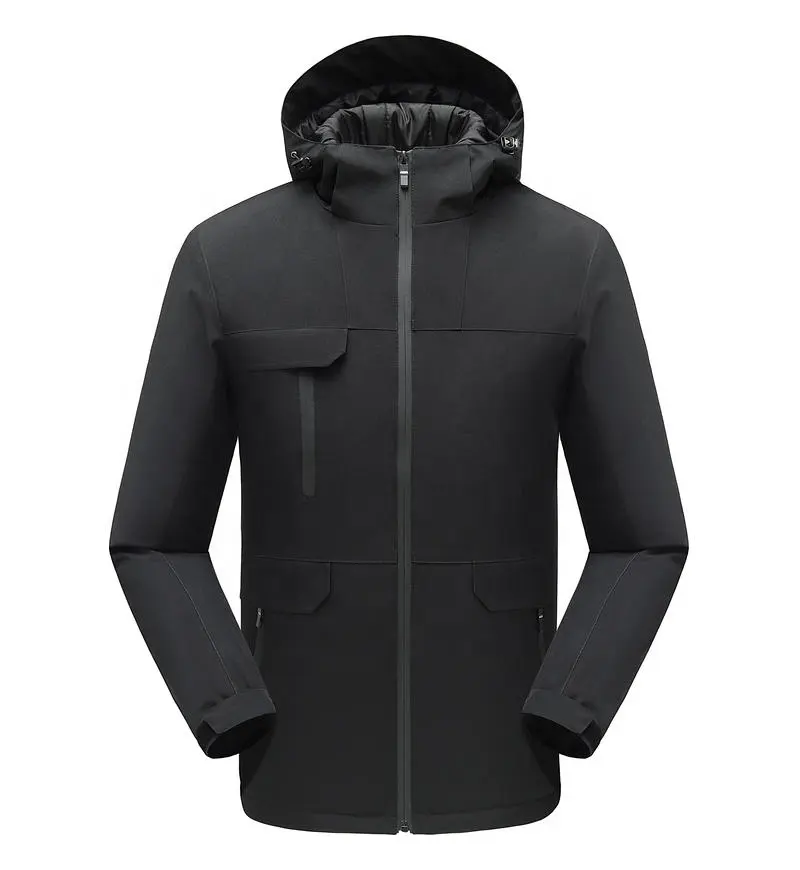Moda 2024 invierno deportes al aire libre chaqueta a prueba de viento para hombre chaqueta Softshell con capucha