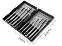 Juego de 11 Mini Destornilladores, Juego de Destornilladores Pequeños para Joyería, Relojes, iPhone, Juguetes, Computadoras, Gafas 011A