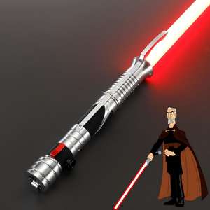 Vente en gros et dropshipping de sabres laser <span class=keywords><strong>Dooku</strong></span>, version simple |   Directement de l'usine |   Épée jouet LED en polycarbonate et alliage d'aluminium - Product Image 1