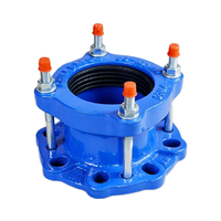 Raccord rapide à bride forgée Mingli pour tuyaux en fonte ductile PE DN50-DN1600, conception flexible basse pression, tête hexagonale, surface lisse