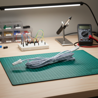 Câble d'extension LED en cuivre massif de 2 mètres, 22 AWG, 12V, avec isolation en PVC, pour usage domestique