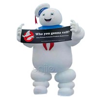 Gonflable géant Halloween ghostbuster modèle guimauve homme pour la publicité extérieure