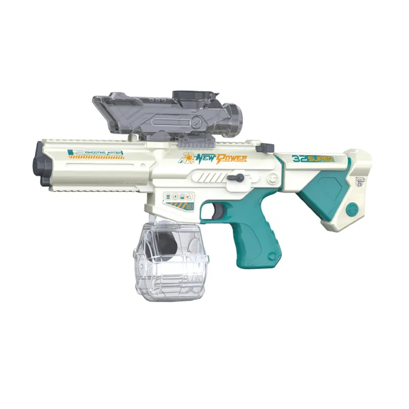 Электрический водяной игрушечный пистолет M416 с аккумулятором 3,7 В и прицелом