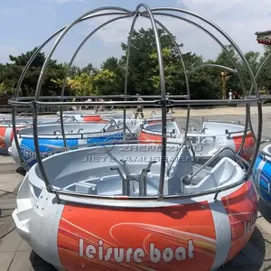 2023 musim panas gaya baru hiburan barbekyu makan perahu kualitas tinggi listrik mengambang donat BBQ perahu untuk dijual