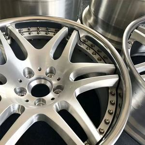 Rueda Forjada <span class=keywords><strong>de</strong></span> 2 Piezas en Plata Pulida, Inspirada en las Clásicas Marcas JDM VIP, 18-20 Pulgadas para <span class=keywords><strong>Lexus</strong></span> y Mercedes Tuning - Product Image 2