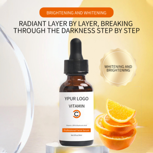 Suero de Ácido Hialurónico y Vitamina C Antiarrugas y Blanqueador de Manchas Oscuras de Marca Privada para el Cuidado de la Piel Líquido - Product Image 3