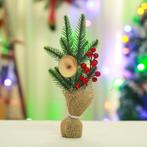 Albero <span class=keywords><strong>di</strong></span> Natale in Plastica Fatto a Mano, Mini Bonsai da Tavolo, Decorazione per Finestre, Ideale come Regalo o per Uso Personale, Fiore Artificiale Natalizio - Product Image 3