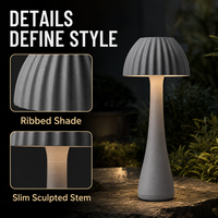 Lampe de jardin CE RoHS Straw Hat 110lm/W avec boîtier en aluminium, design optique grand angle Straw Hat pour mariages et fêtes en extérieur
