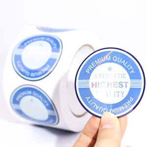 Bao bì nhãn sản phẩm tùy chỉnh vòng dán giấy Vinyl dính không thấm nước Nhãn dán nhãn in logo Sticker CuộN - Product Image 2