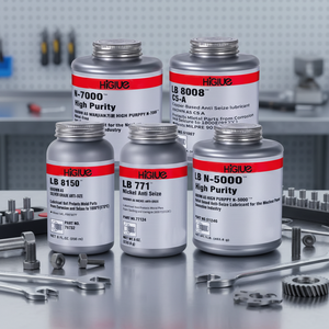 Pâte lubrifiante anti-grippage haute température sans métal HiGlue LB 8009 pour la protection des boulons, des goujons et des joints de tuyauterie - Product Image 1