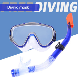 Masque de plongée pour adultes avec tuba à embout sec, étanche, anti-buée, verres en verre trempé pour sports nautiques - Product Image 5