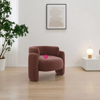 Fauteuil d'appoint moderne Yicheng en crème, fauteuil simple minimaliste pour salon, salon de beauté, zone de réception