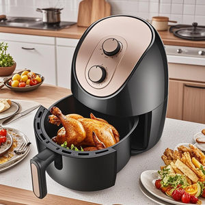 Horno eléctrico multifuncional de plástico completamente automático moderno de alta capacidad, freidora de aire cuadrada, protección contra sobrecalentamiento para el hogar - Product Image 2