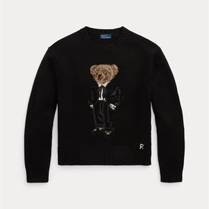 Daling Fashion <span class=keywords><strong>Pull</strong></span> décontracté ample pour femme, en laine et coton, avec broderie motif ours de dessin animé, nouvelle version col montant, Printemps, 26% de réduction - Product Image 4