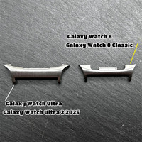 2 bracelets de montre connectée avec adaptateur métallique 22 mm pour Samsung Galaxy Watch 8 40 mm 44 mm, accessoires pour montre connectée