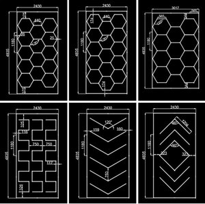 Tổ ong hình lục giác đèn tự động xe chi tiết công việc đèn thanh rửa xe trạm 110V 220V nhà để xe Trần lục giác dẫn ánh sáng - Product Image 4