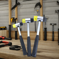 Hiyes marteau de charpentier professionnel en acier au carbone manche en bois 1/2LB usine personnalisé haute qualité boule pein marteau manche en bois