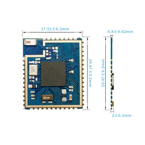 Multiprotocol programlanabilir ble5.1 nrf52840 yonga seti verici Bluetooth modülü küçük boyutlu destek özelleştirilmiş