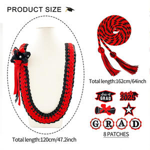 Venta <span class=keywords><strong>al</strong></span> <span class=keywords><strong>por</strong></span> <span class=keywords><strong>mayor</strong></span> 2025 graduación cinta Leis collar regalos fiesta accesorios para mujeres hombres graduación Escuela universidad - Product Image 4