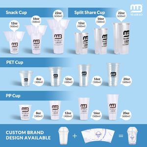 Vaso de Café Desechable Personalizado, Vaso de Plástico para Llevar con Tazón para Aperitivos, Leche, Té, Papas Fritas, Portavasos 2 en 1 para Aperitivos y Bebidas - Product Image 4